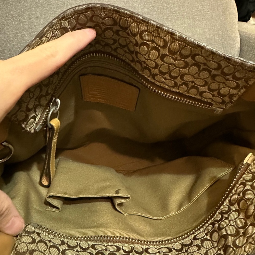 Coach Brown and Tan Tote Bag - Picture 4 of 8